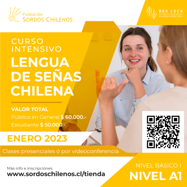CURSO INTENSIVO: Lengua de Señas Chilena – Nivel A1 – Enero 2023