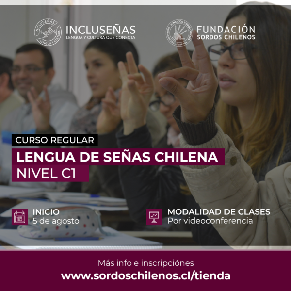 CURSO: Lengua de Señas Chilena - Nivel C1 - Agosto 2024